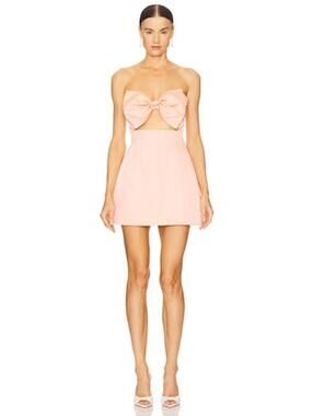 SAU LEE Estelle Dress in Powder Pink
